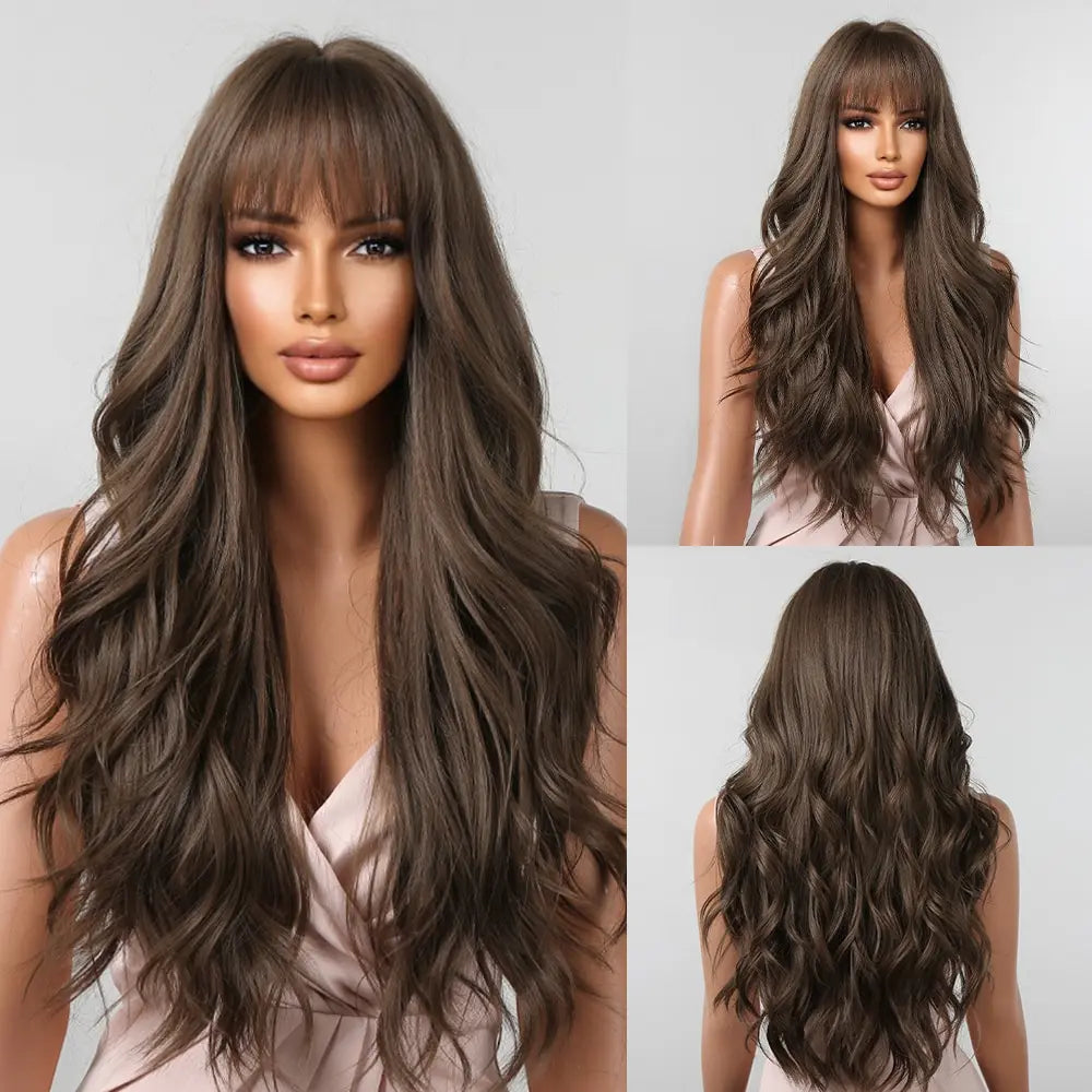 Brown Wavy Wig