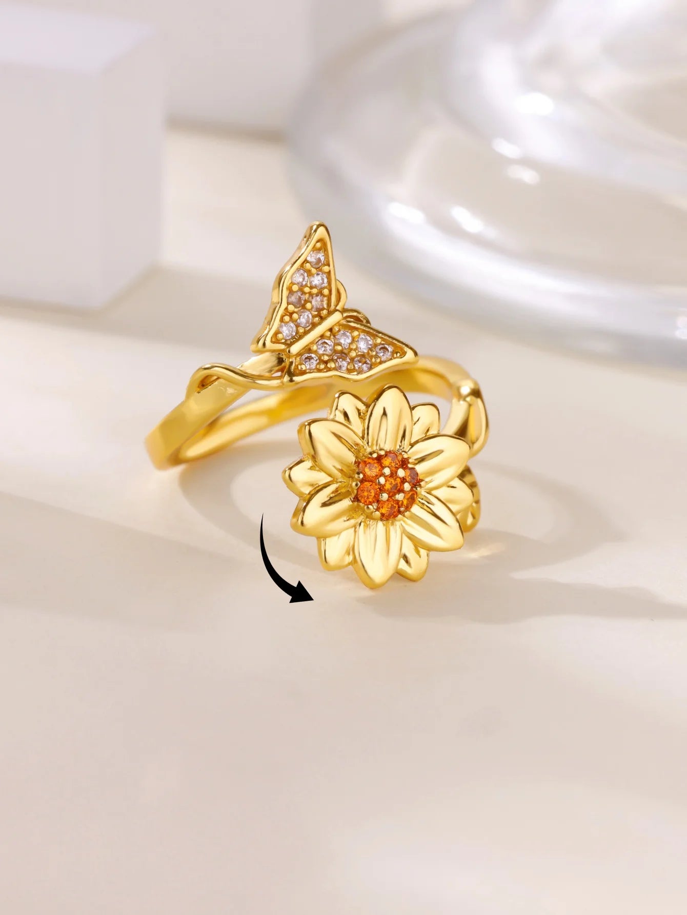 Golden Bloom Ring
