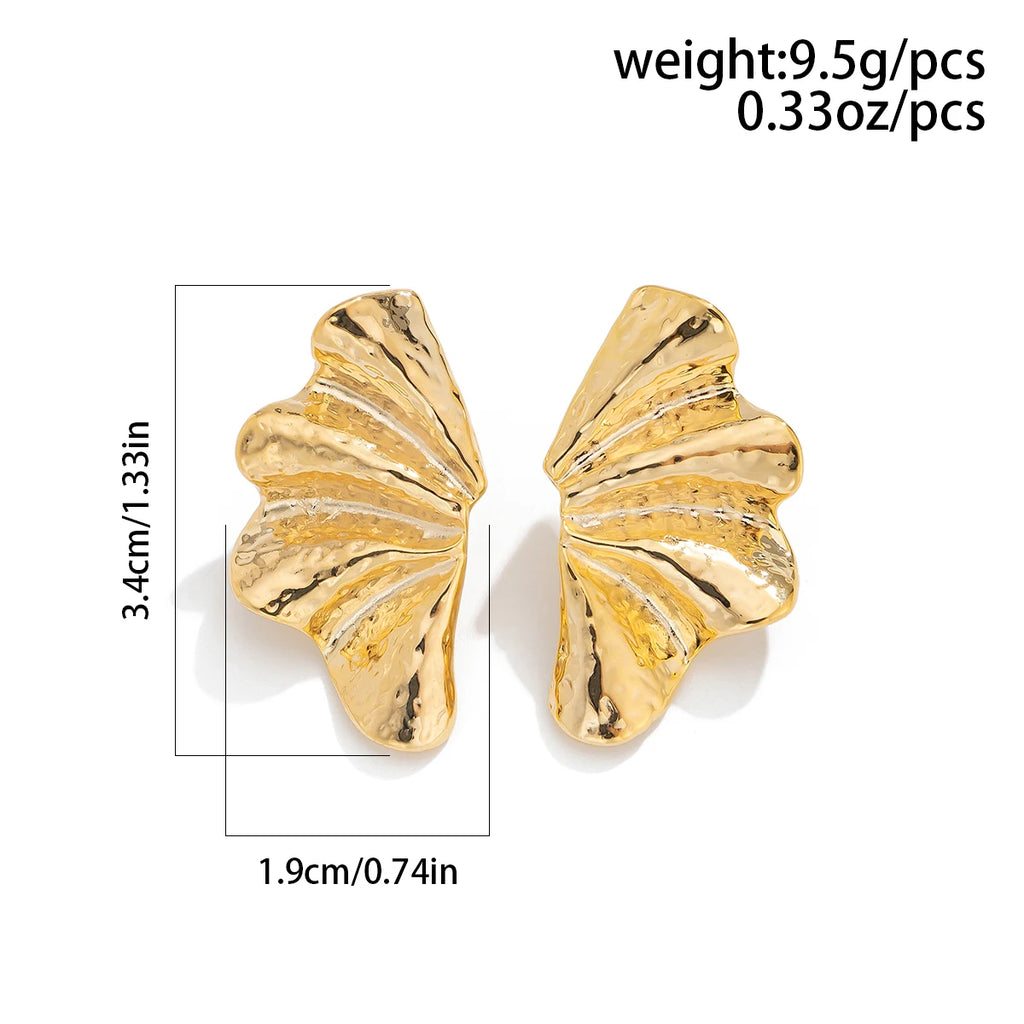 Minimalist Leaf Studs