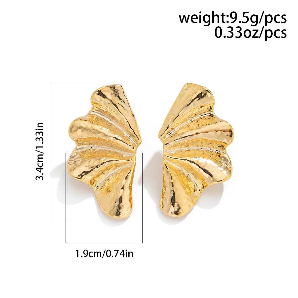 Minimalist Leaf Studs