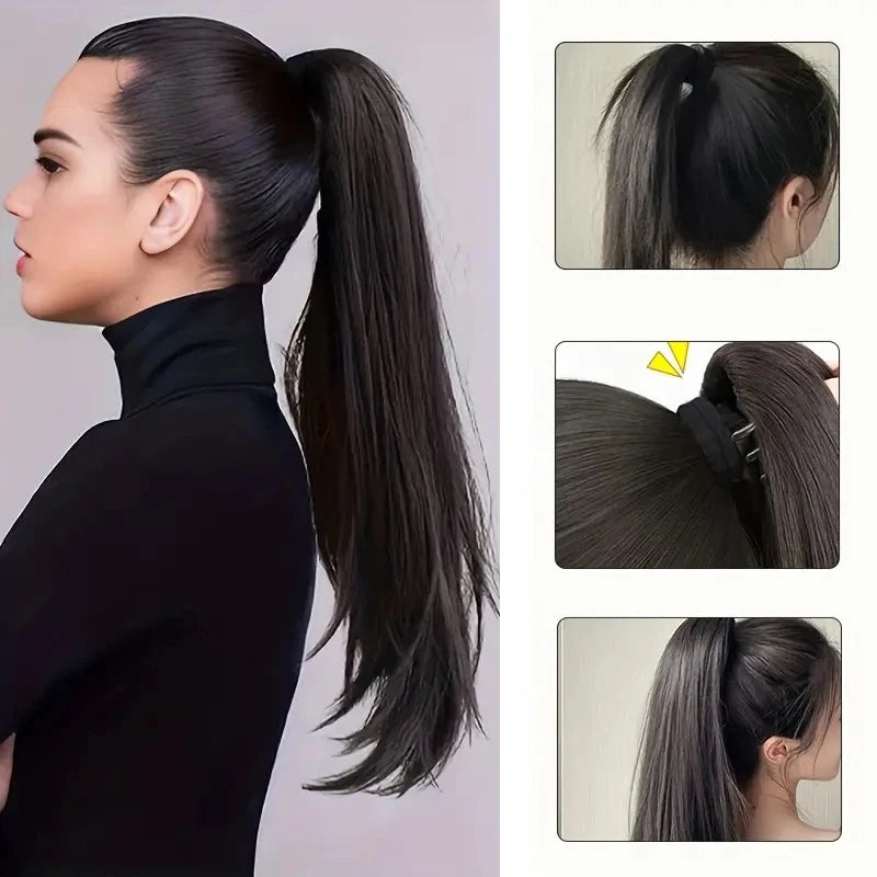 Female Slightly Curve Ponytail Hair Extension