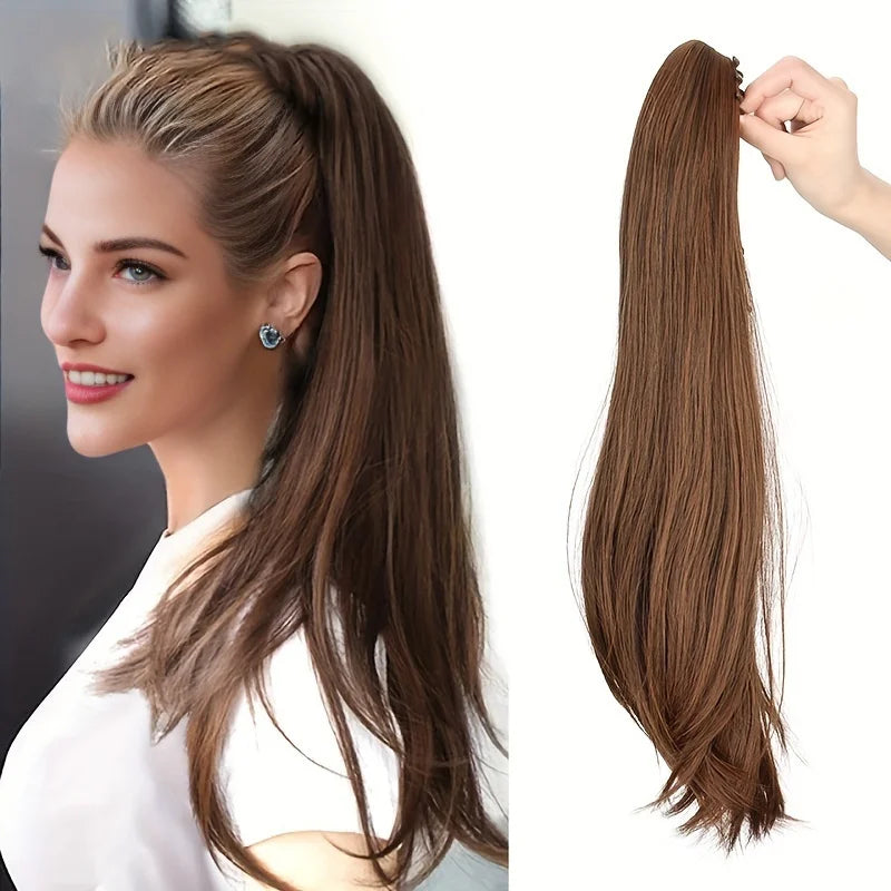 Female Slightly Curve Ponytail Hair Extension