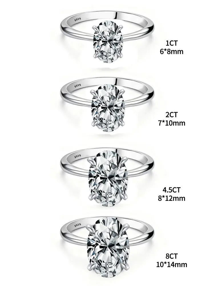 Oval Glow Zircon Ring