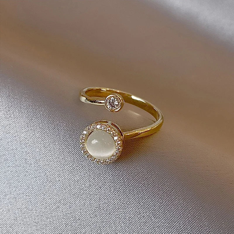 Opal Twist Ring