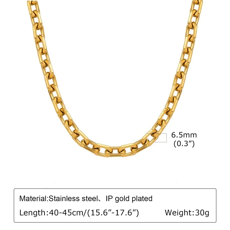 Chunky Gold Link Necklace