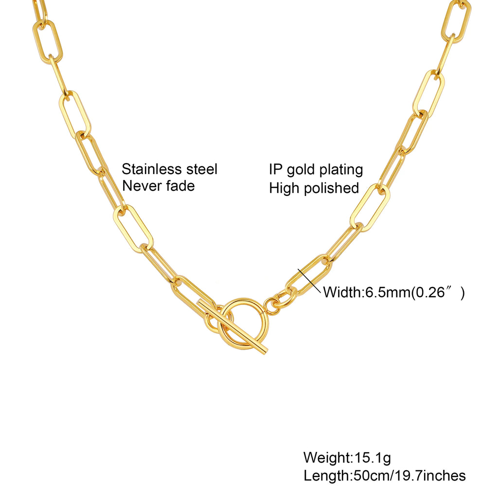 Chunky Gold Link Necklace