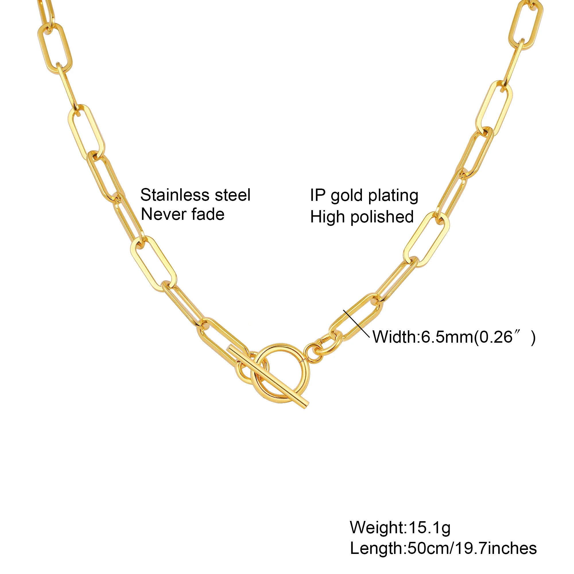 Chunky Gold Link Necklace