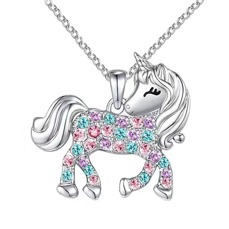 Rainbow Horse Necklace