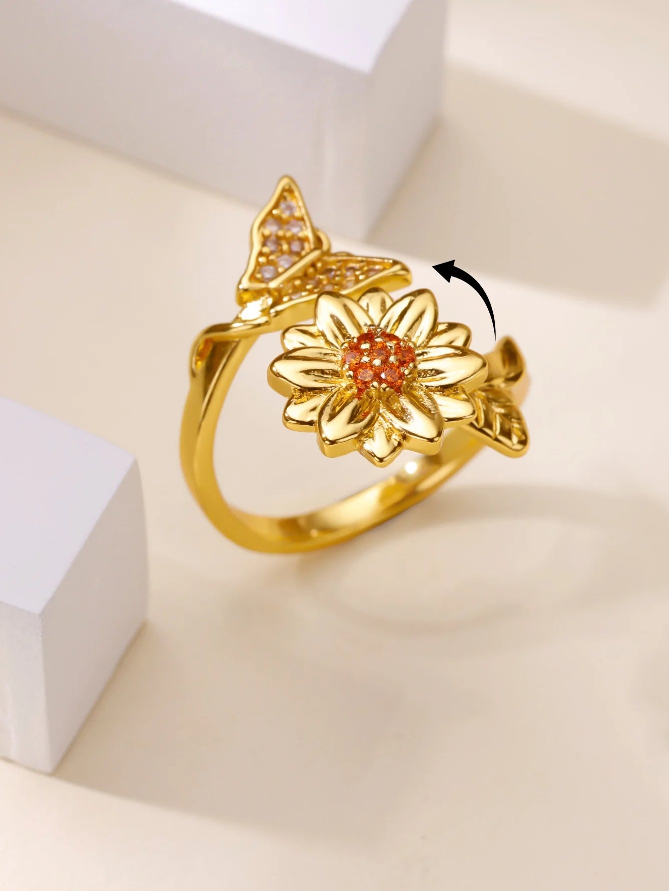 Golden Bloom Ring