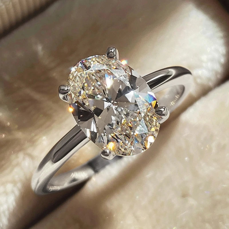 Oval Glow Zircon Ring