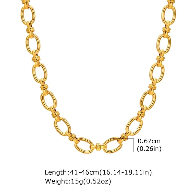 Chunky Gold Link Necklace