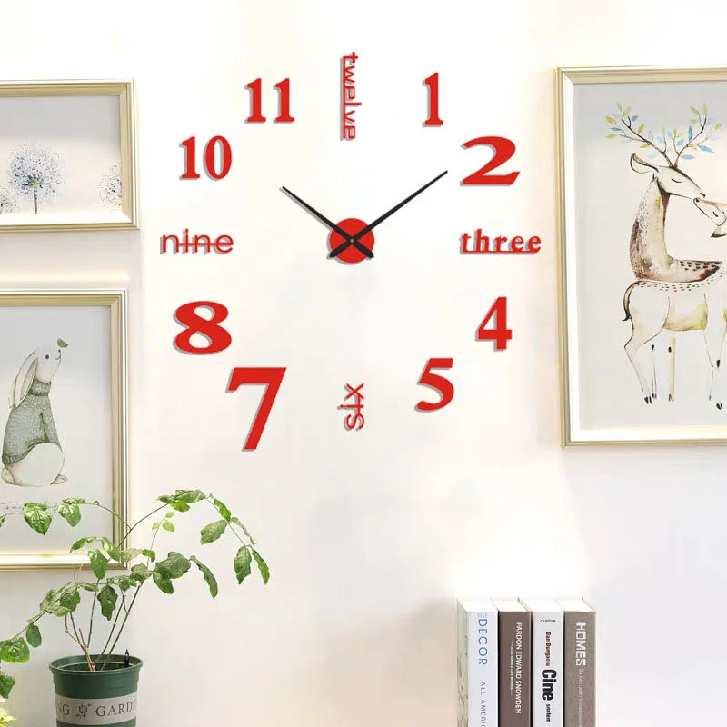 Soundless Nova 3D Wall Clock