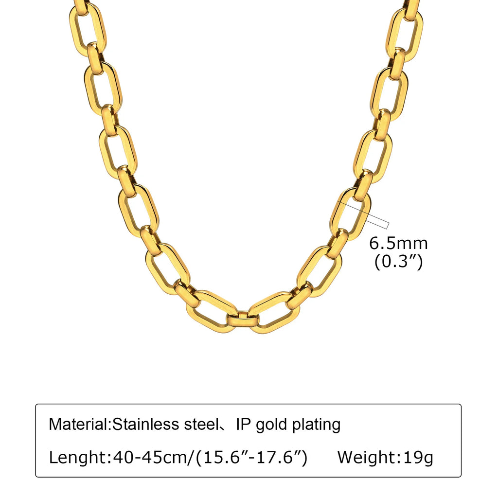 Chunky Gold Link Necklace