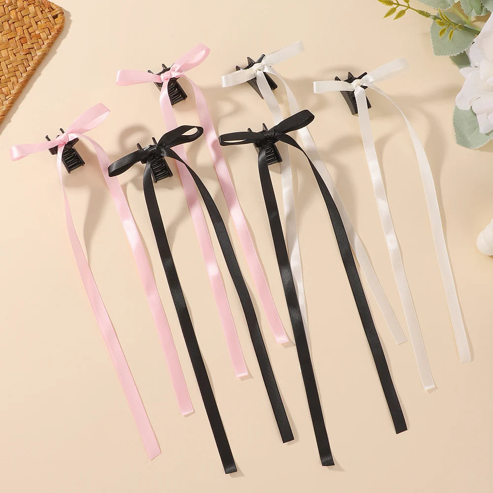 Sweet Charm Bow Hair Clip Duo