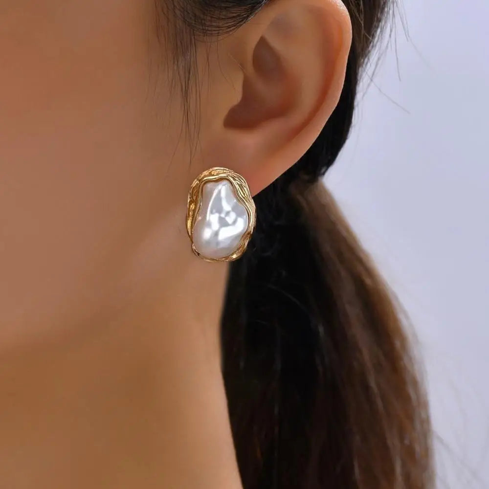 Pearl Stud Earrings