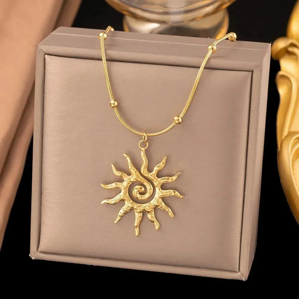 Sunbeam Necklace & Earrings