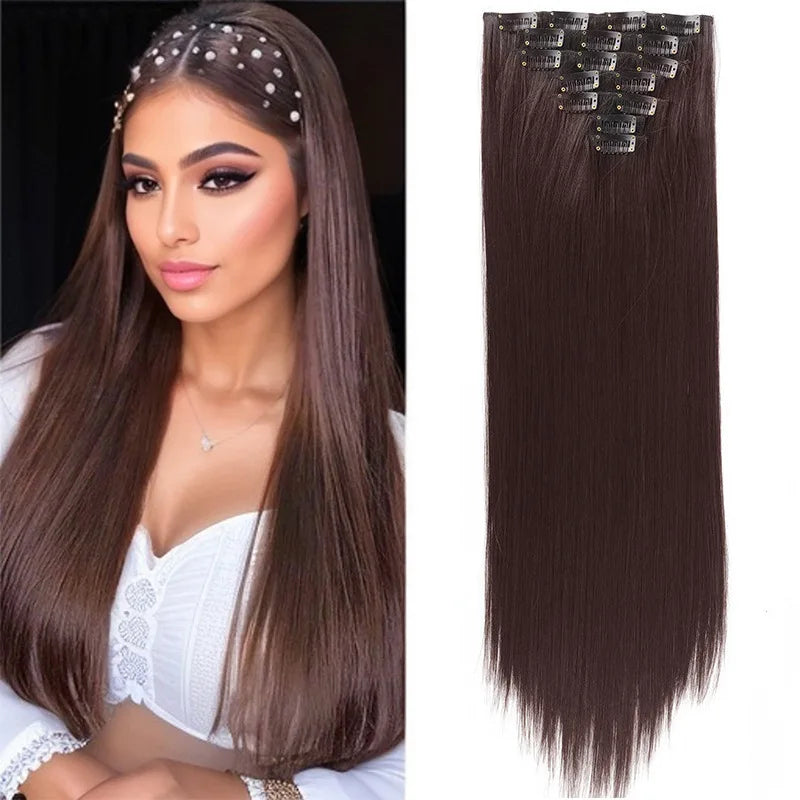 Long Straight 7 Clips Hair Extensions