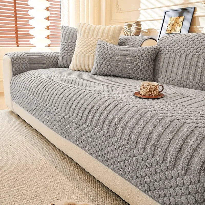 Cozy Fleece Sofa Cover