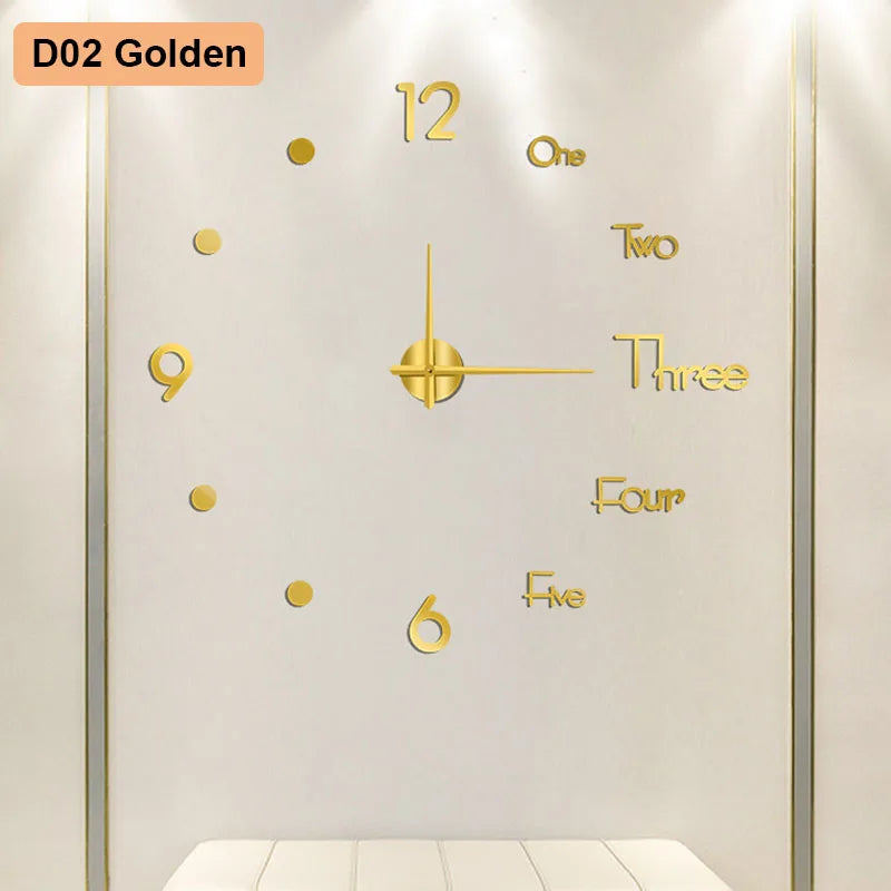 Soundless Nova 3D Wall Clock