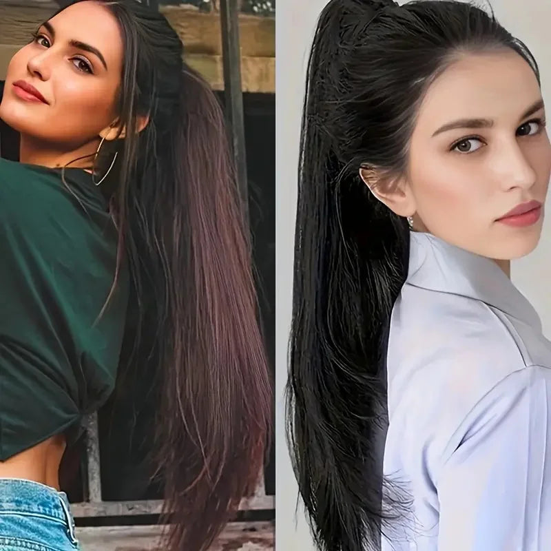 Female Slightly Curve Ponytail Hair Extension
