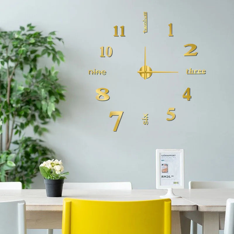 Soundless Nova 3D Wall Clock