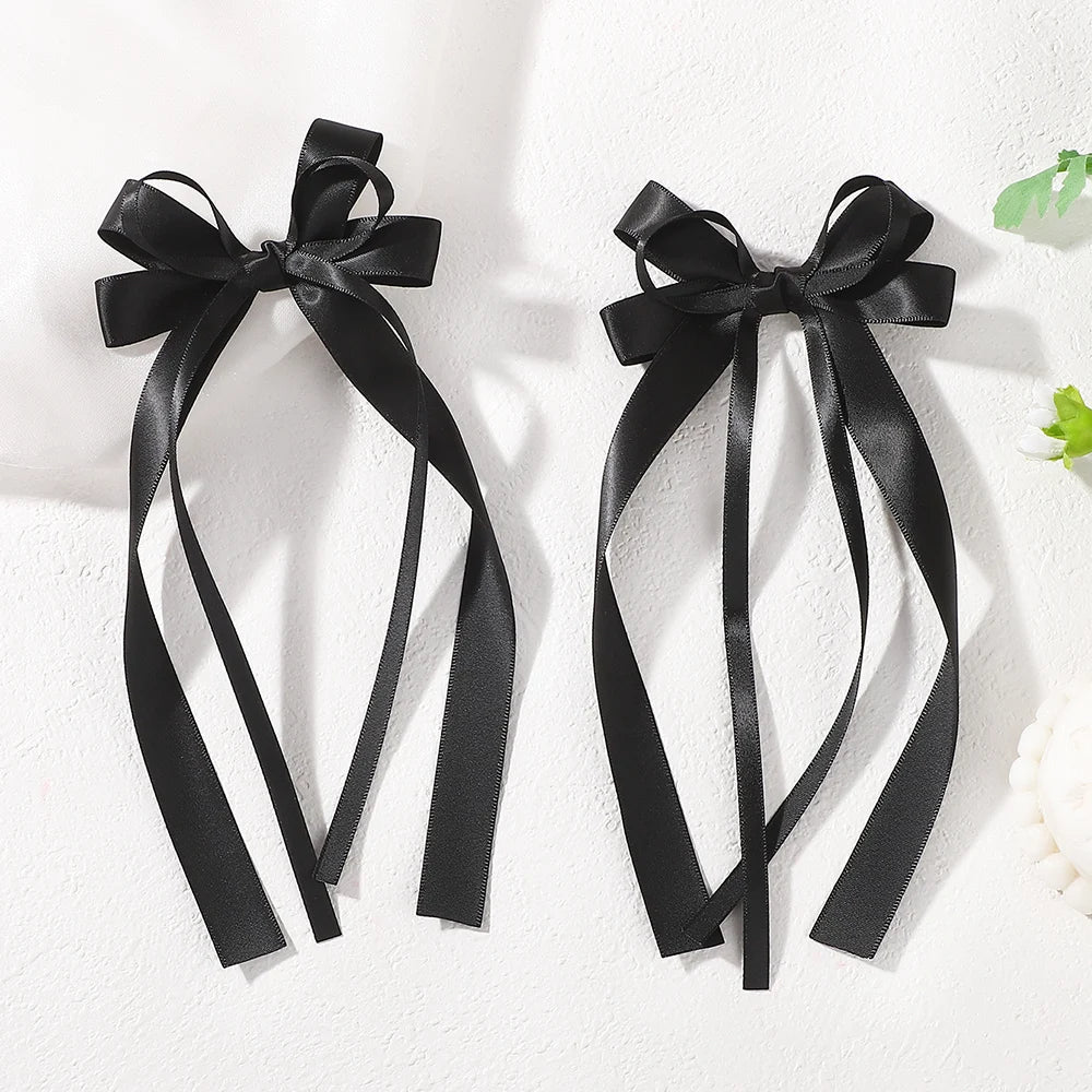 Sweet Charm Bow Hair Clip Duo