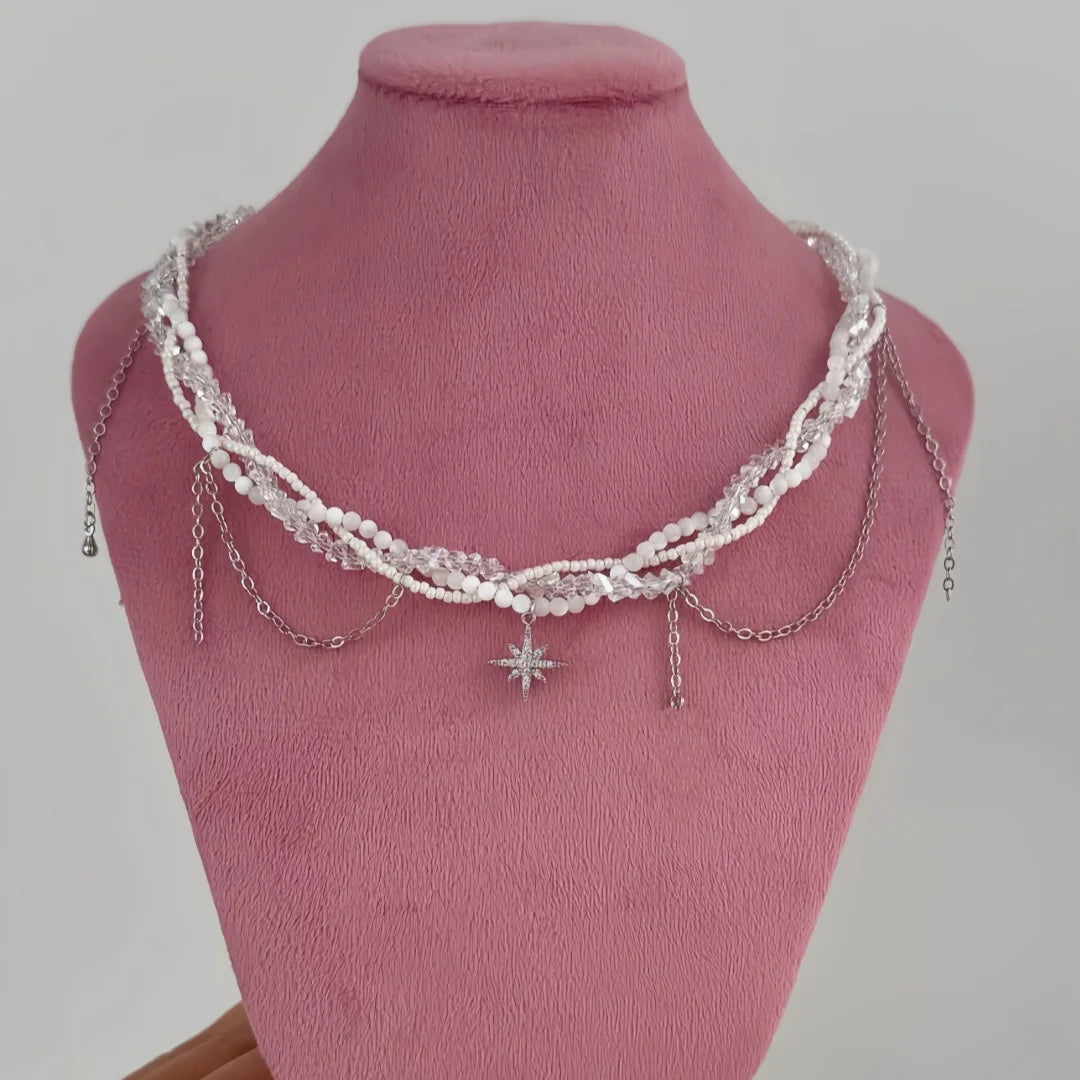 Minimal Pearl Tassel Necklace