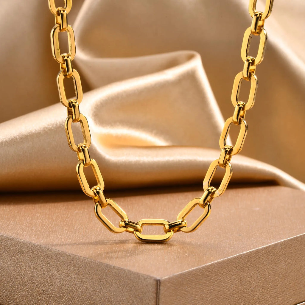 Chunky Gold Link Necklace
