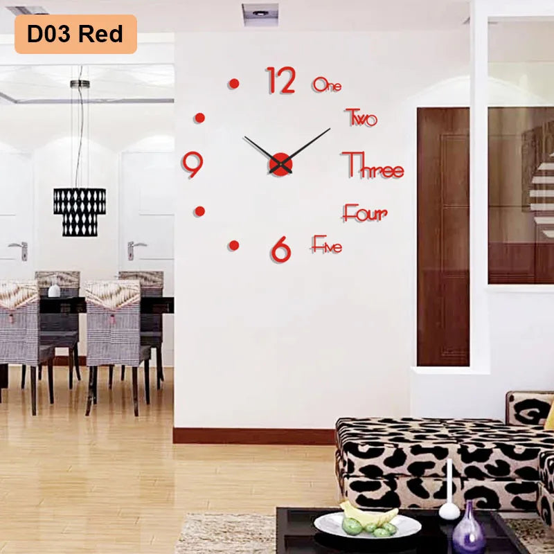 Soundless Nova 3D Wall Clock