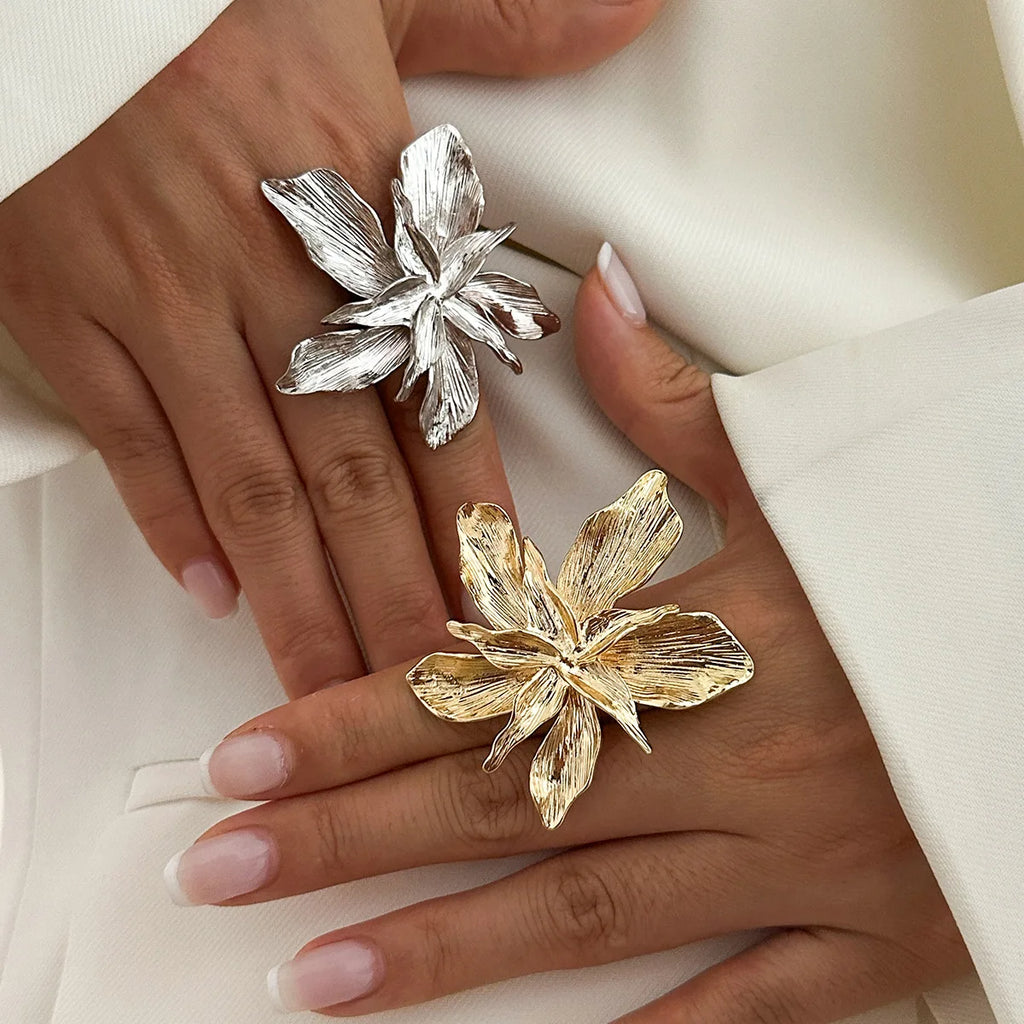 Floral Bloom Ring & Earrings