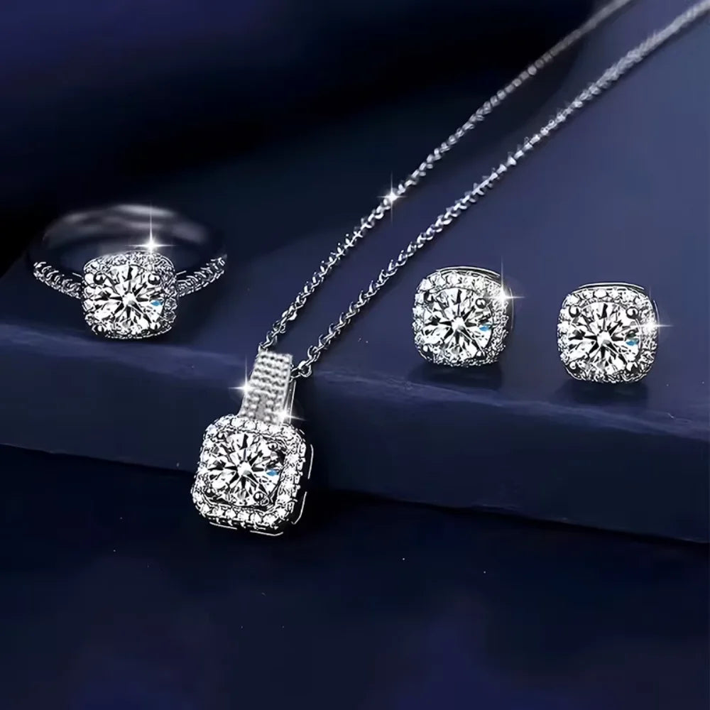 Luxe Square Zircon Set