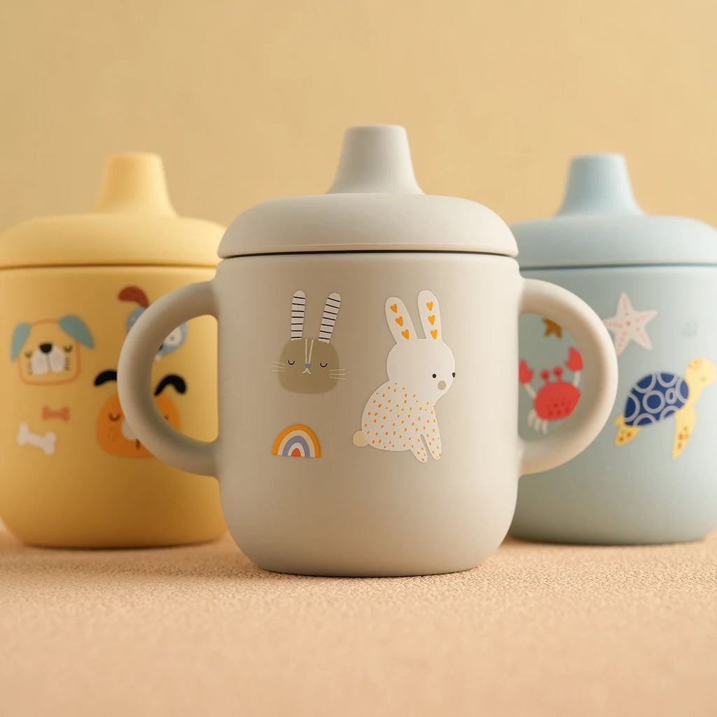 Cartoon Silicone Baby Feeding Cup