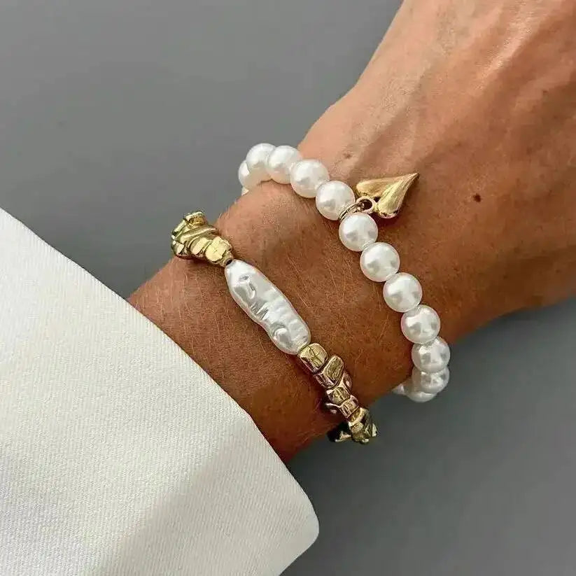Twin Love Pearl Bracelet