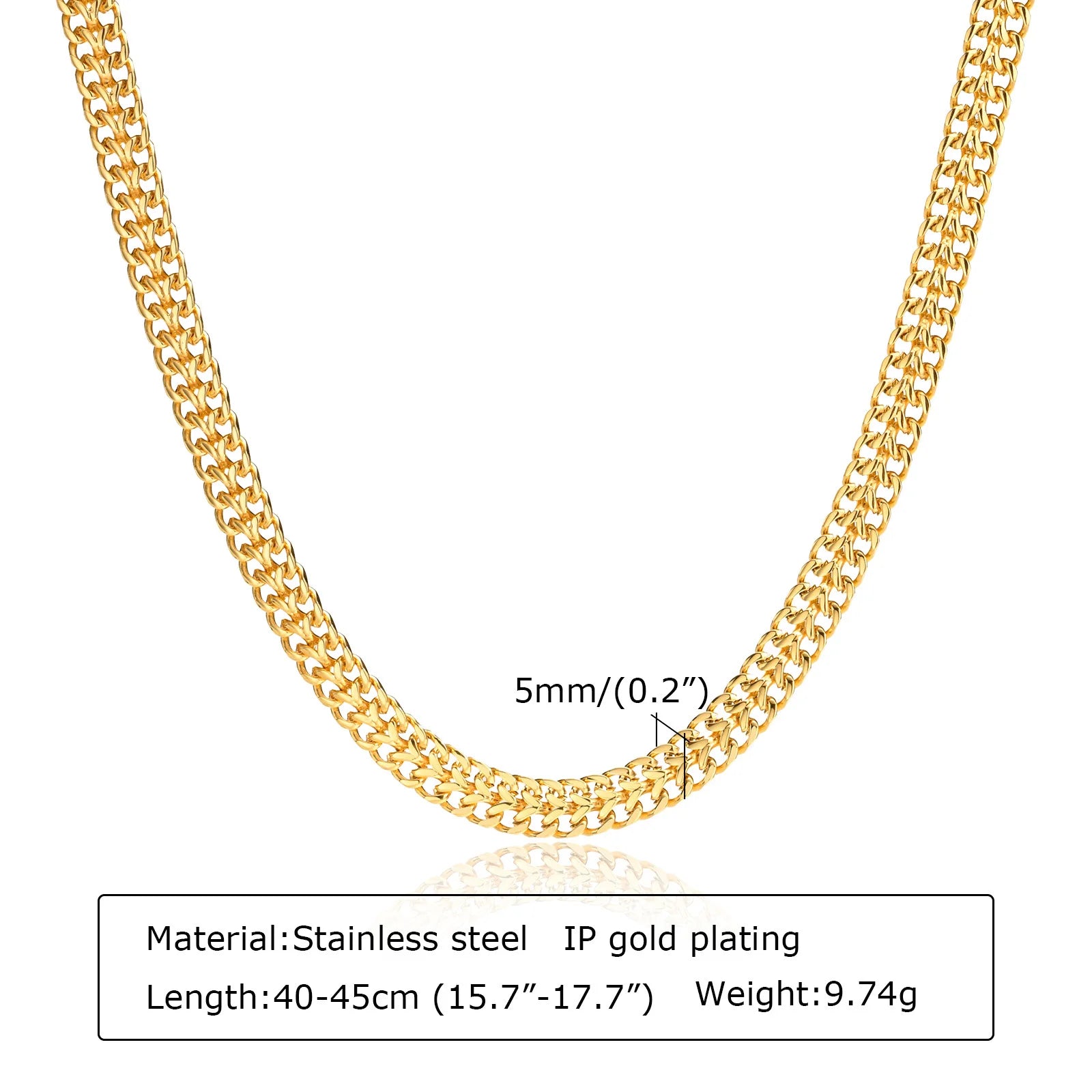Chunky Gold Link Necklace