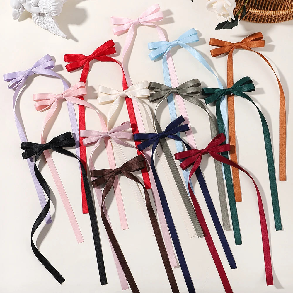 Sweet Charm Bow Hair Clip Duo