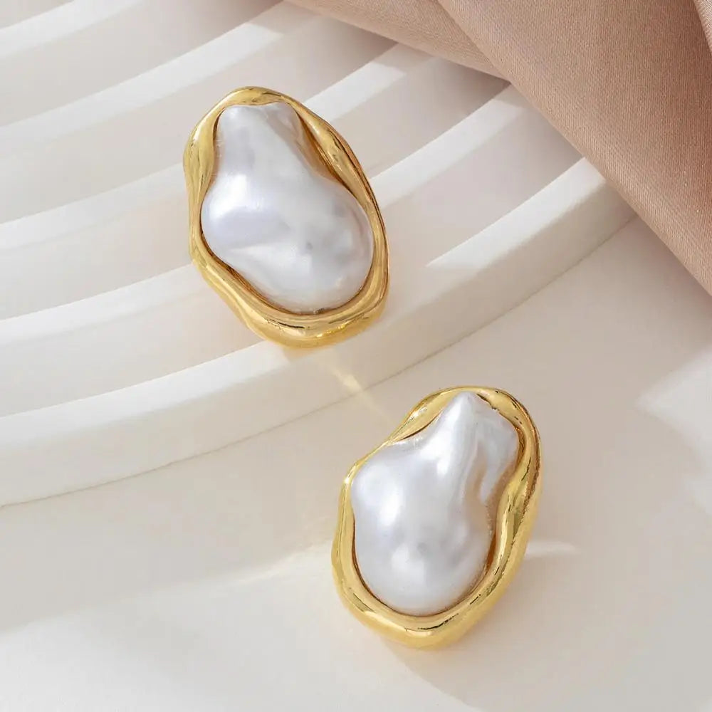 Pearl Stud Earrings
