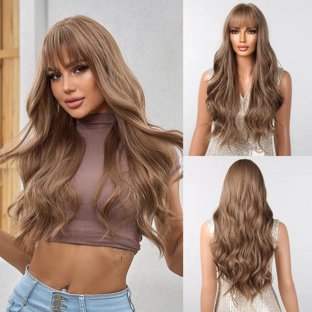 Brown Wavy Wig