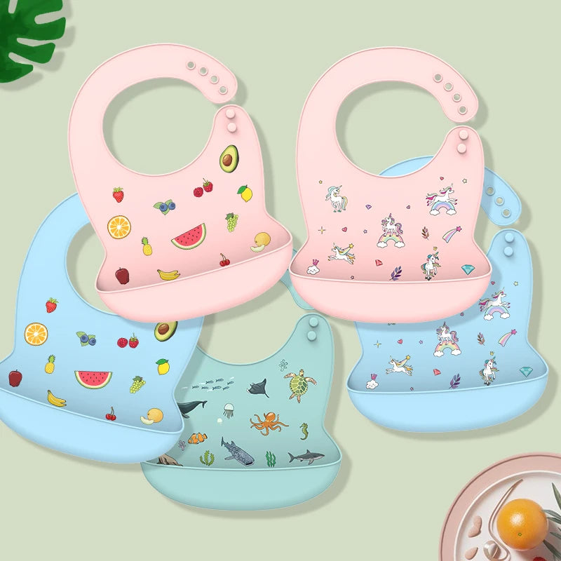 Silicone Waterproof Baby Bib