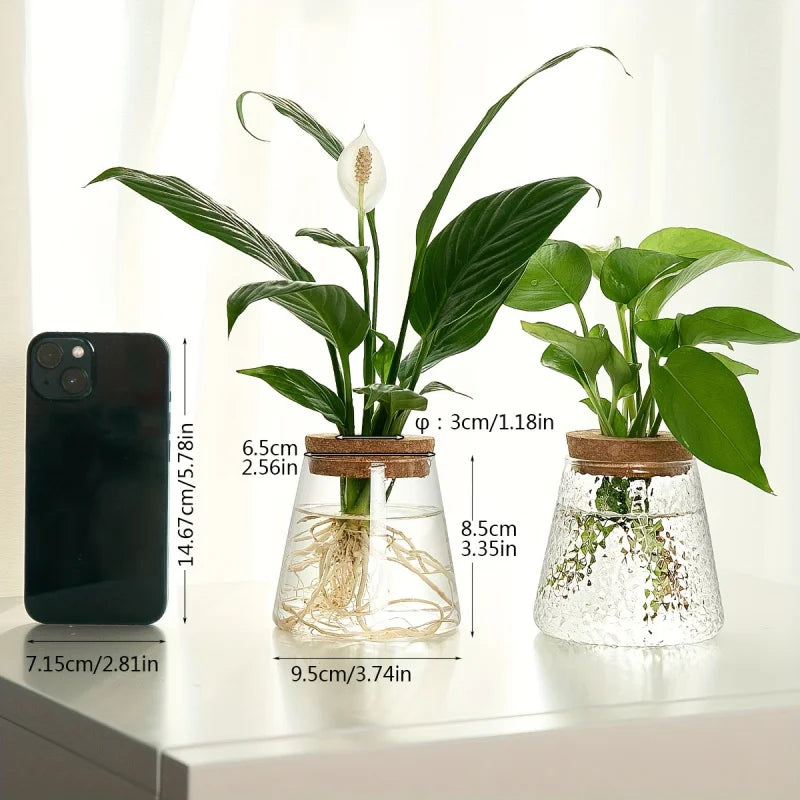 PureRoot Glass Vase