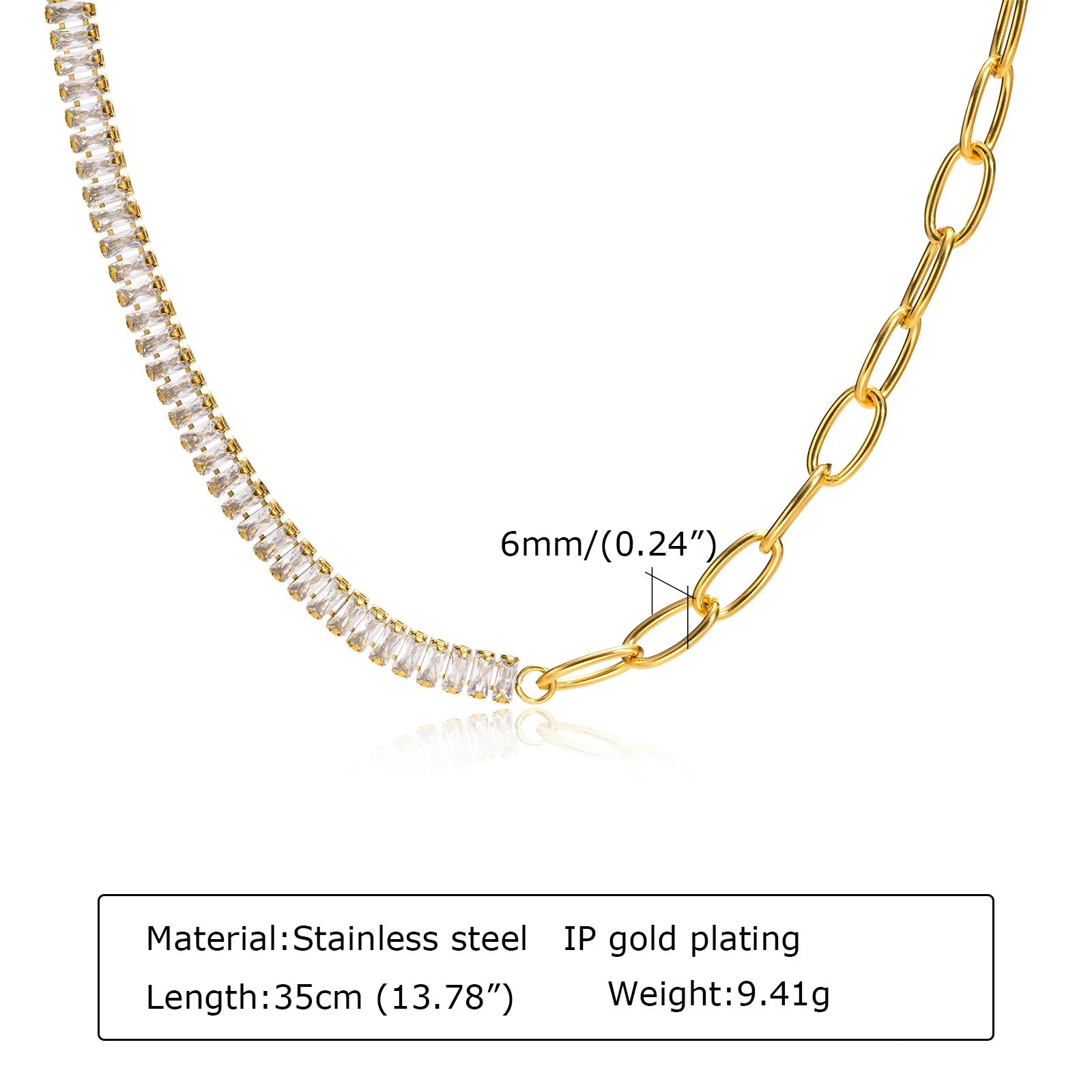 Chunky Gold Link Necklace