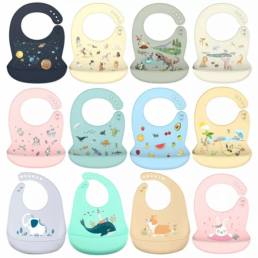 Silicone Waterproof Baby Bib