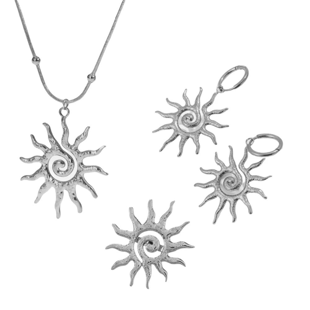 Sunbeam Necklace & Earrings