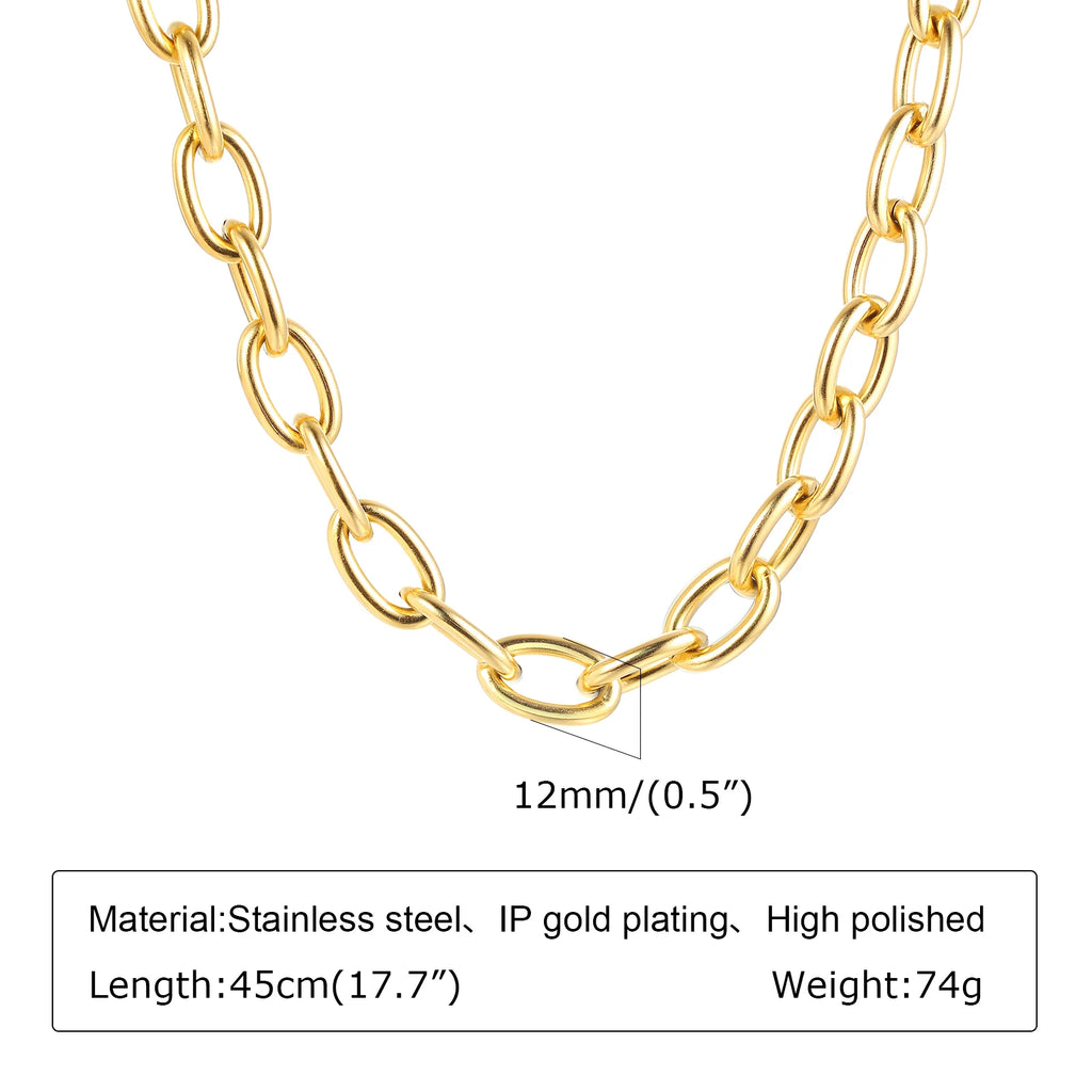 Chunky Gold Link Necklace