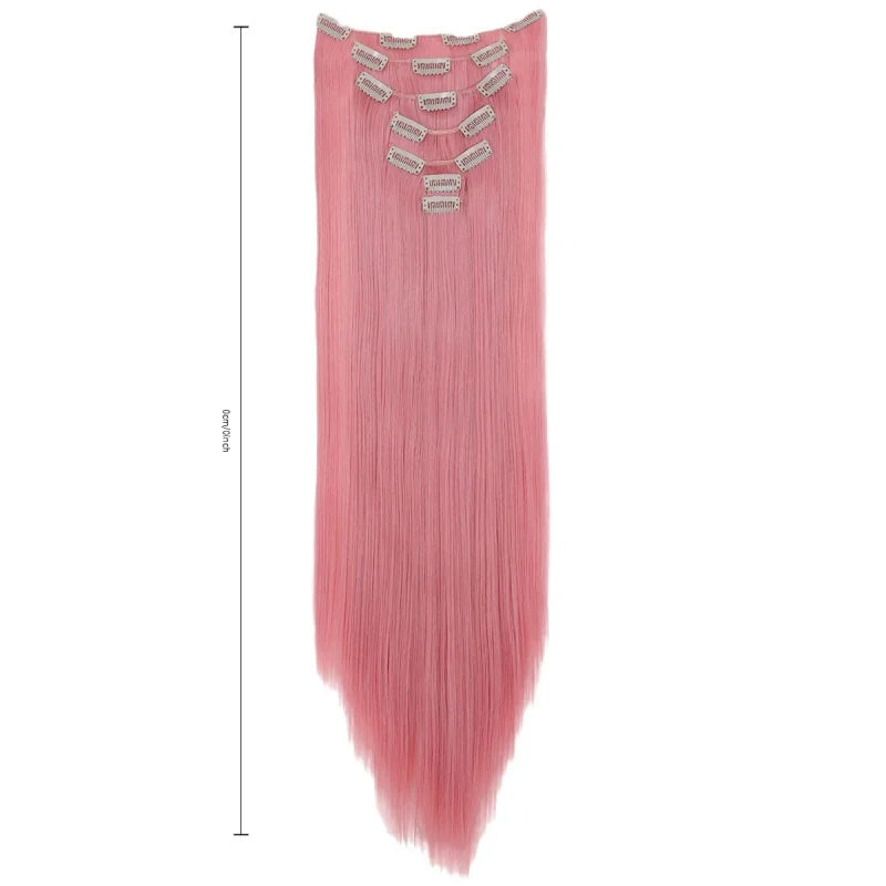 Long Straight 7 Clips Hair Extensions