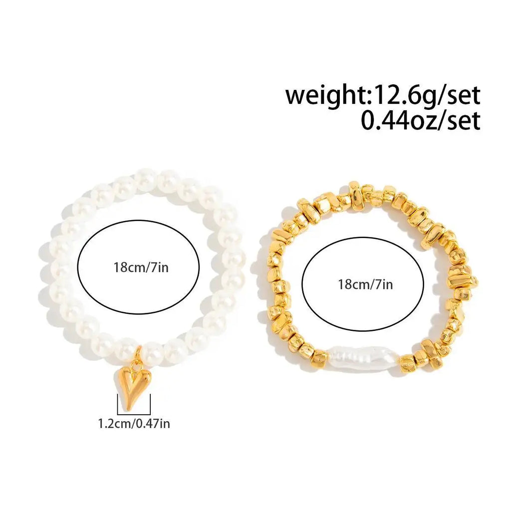 Twin Love Pearl Bracelet