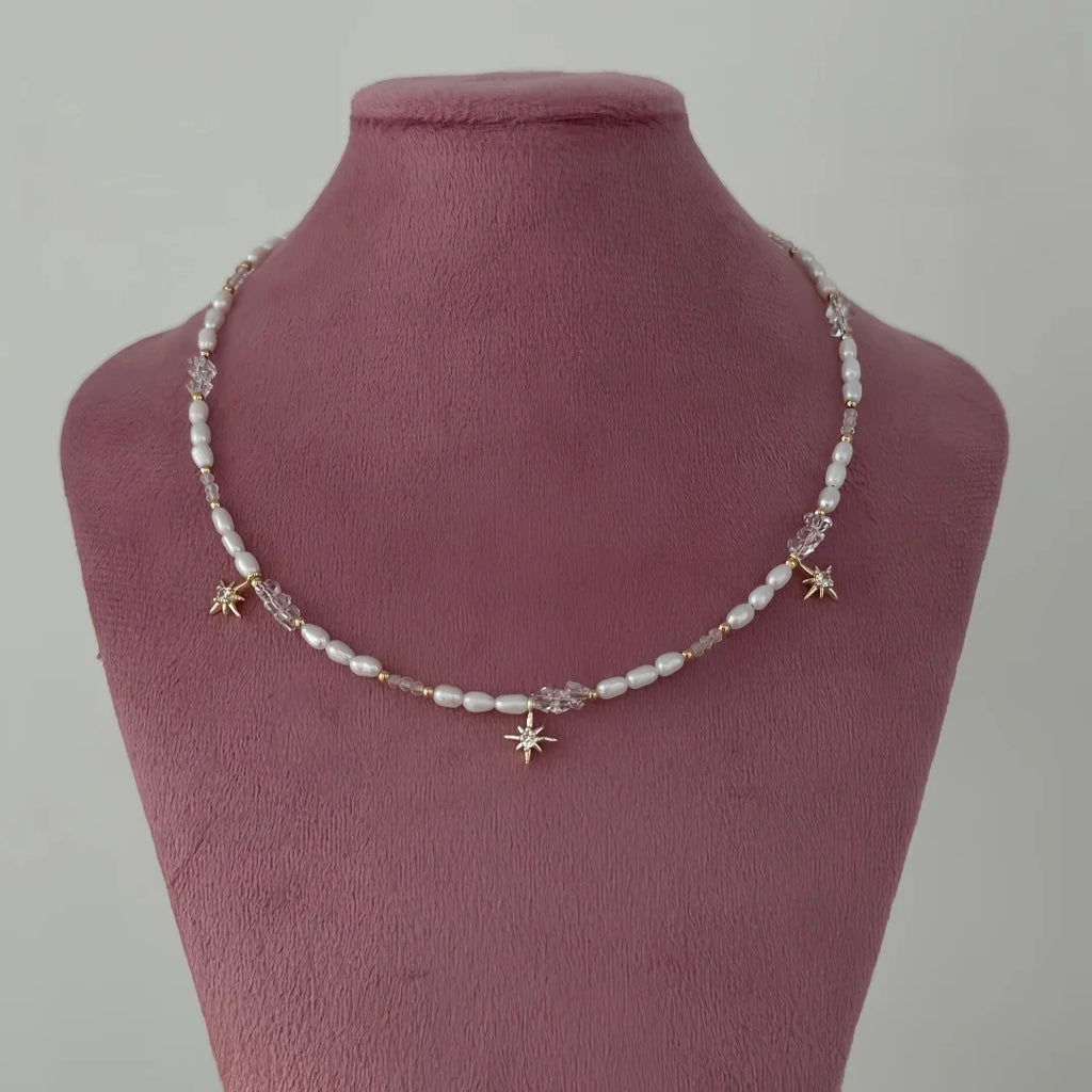 Minimal Pearl Tassel Necklace