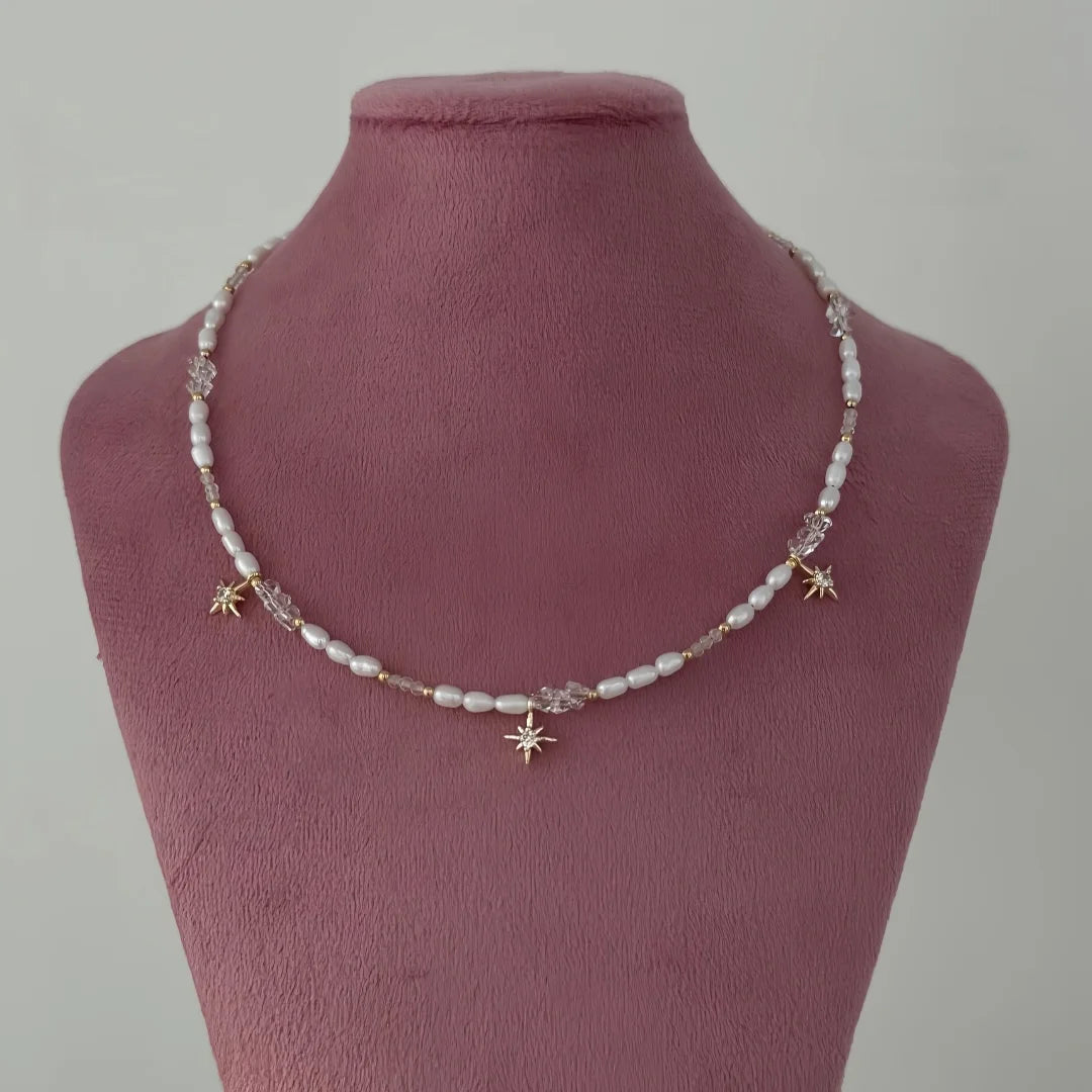 Minimal Pearl Tassel Necklace