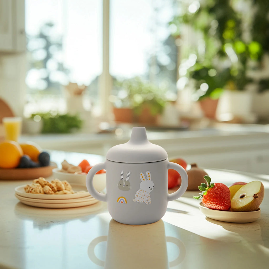 Cartoon Silicone Baby Feeding Cup