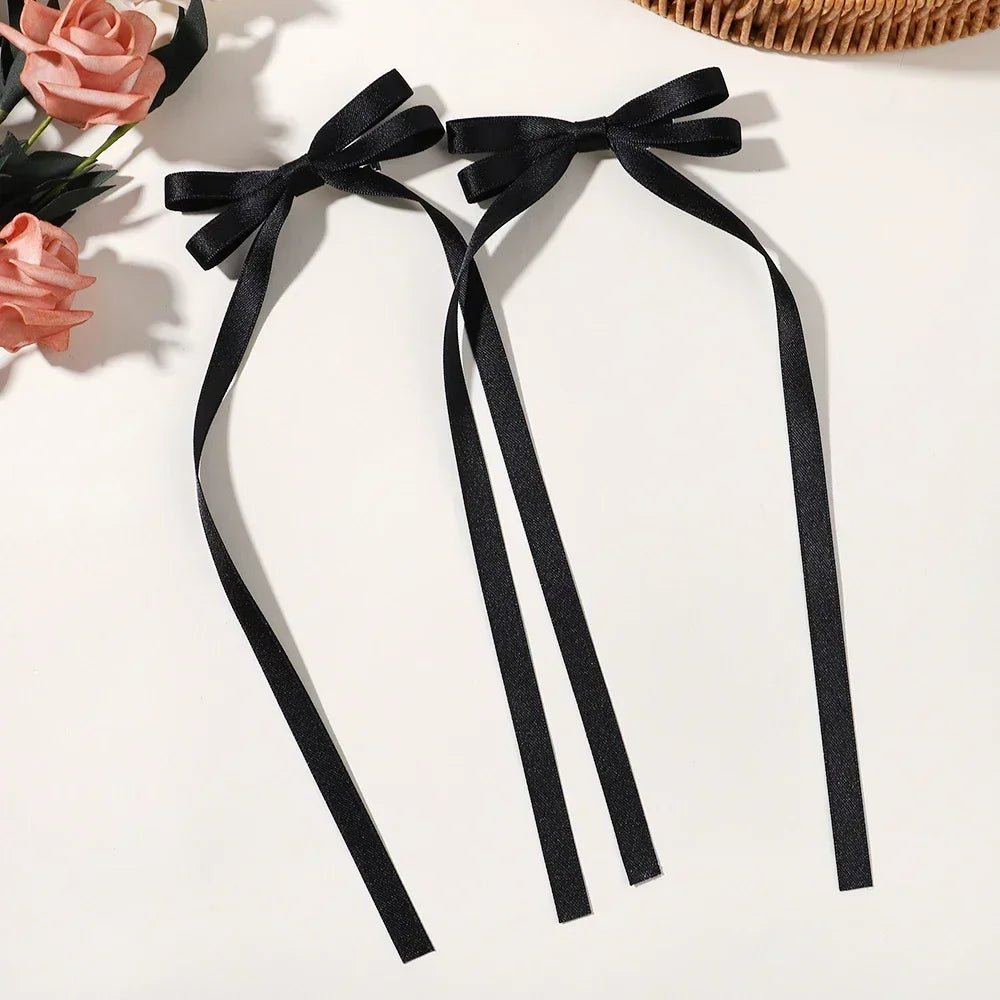Sweet Charm Bow Hair Clip Duo