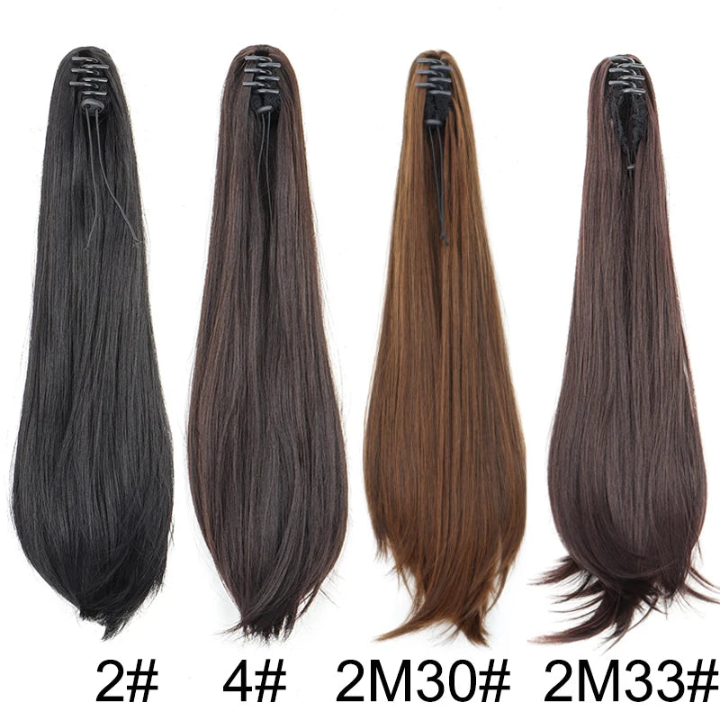 Female Slightly Curve Ponytail Hair Extension
